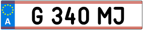 Truck License Plate